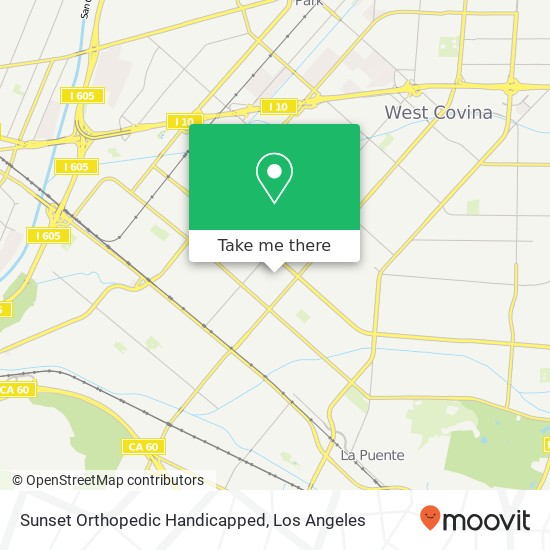 Sunset Orthopedic Handicapped map