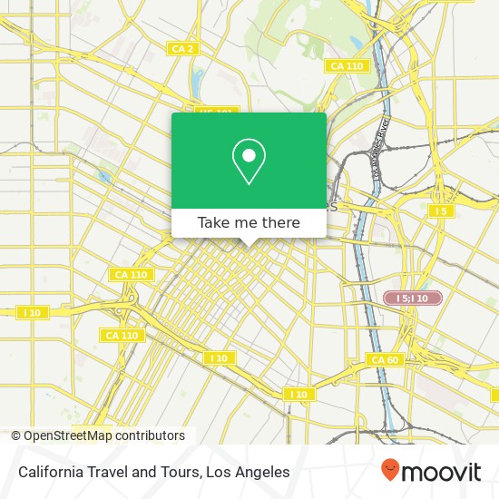 California Travel and Tours map