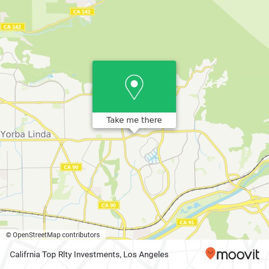 Califrnia Top Rlty Investments map