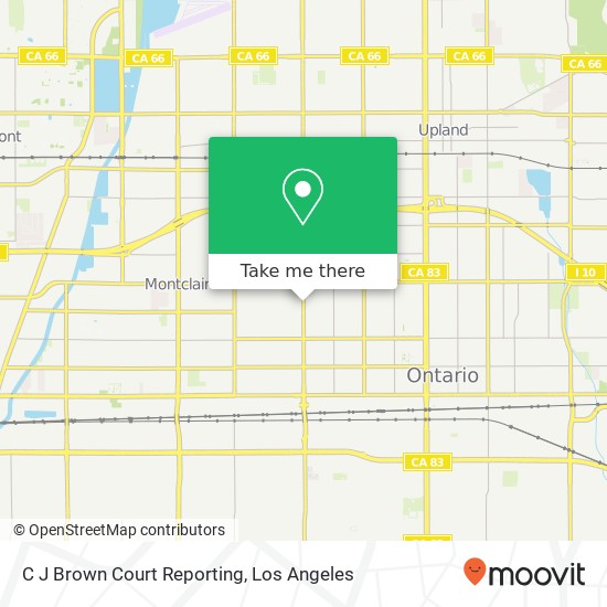 C J Brown Court Reporting map