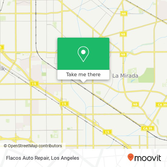 Flacos Auto Repair map