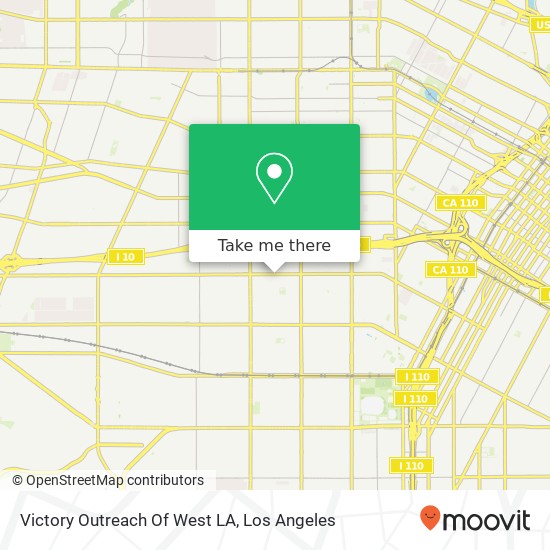 Mapa de Victory Outreach Of West LA