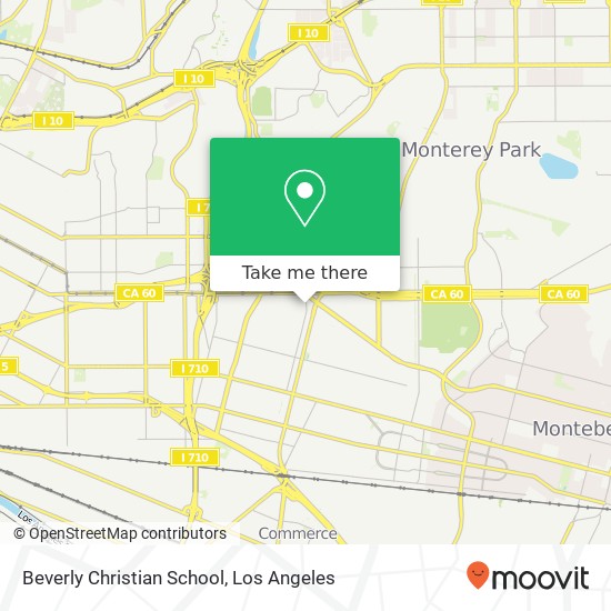 Mapa de Beverly Christian School