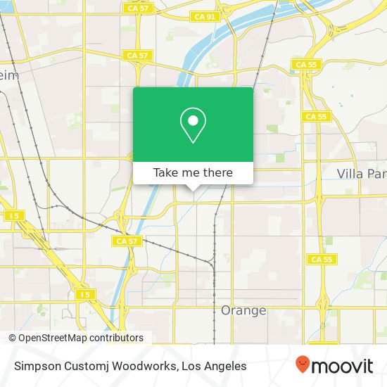 Simpson Customj Woodworks map