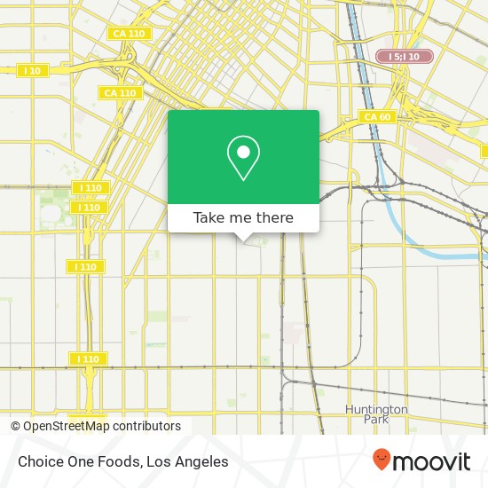 Choice One Foods map