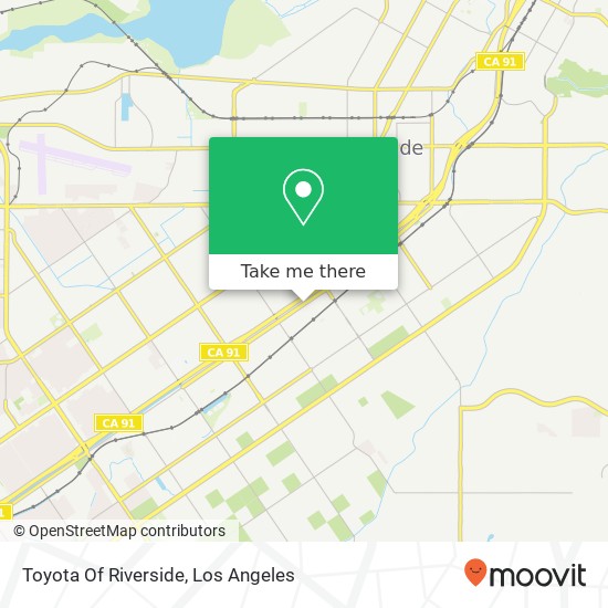 Mapa de Toyota Of Riverside