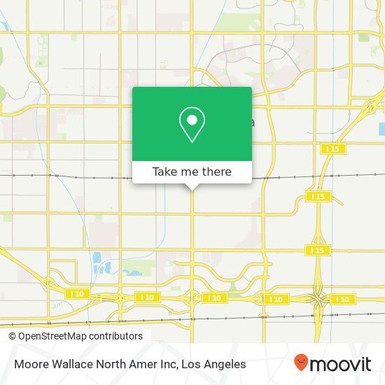 Moore Wallace North Amer Inc map