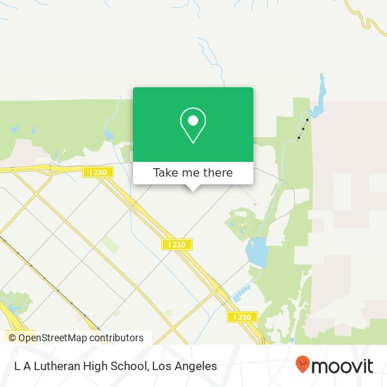 L A Lutheran High School map