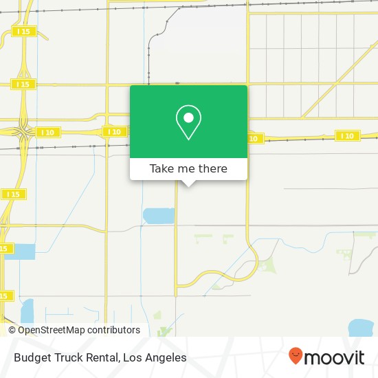 Budget Truck Rental map