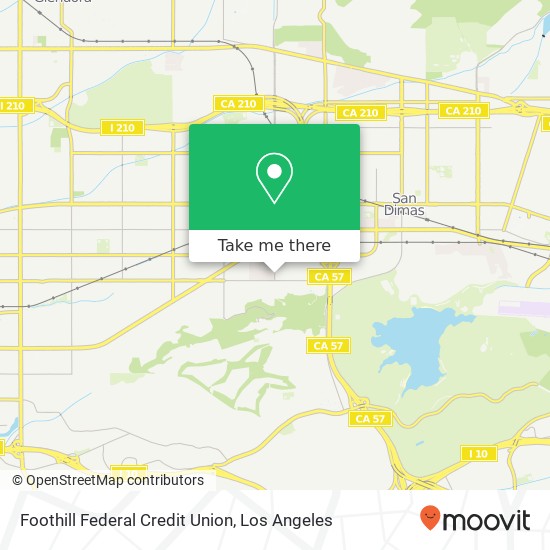 Mapa de Foothill Federal Credit Union