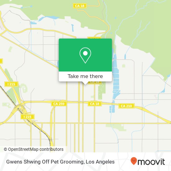 Gwens Shwing Off Pet Grooming map