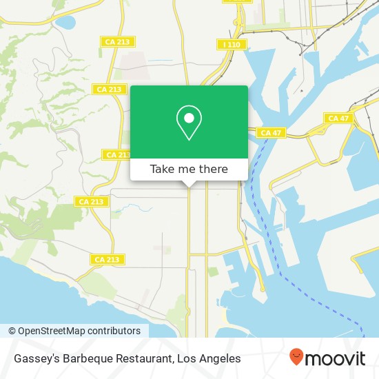 Mapa de Gassey's Barbeque Restaurant
