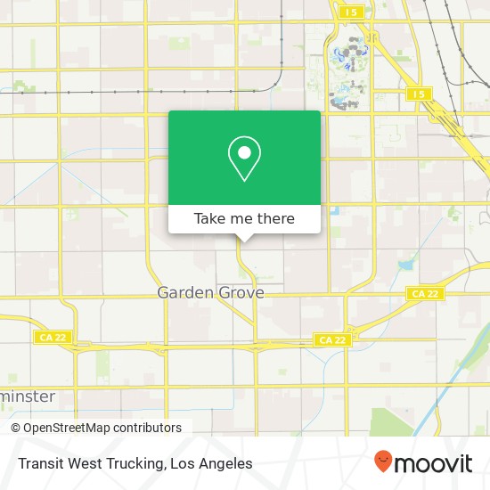 Transit West Trucking map