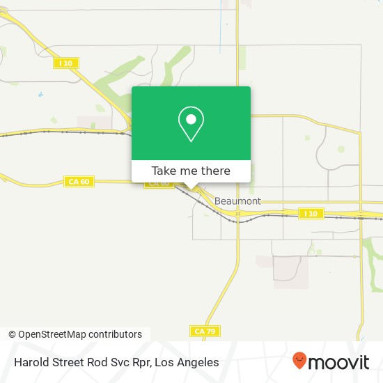 Harold Street Rod Svc Rpr map