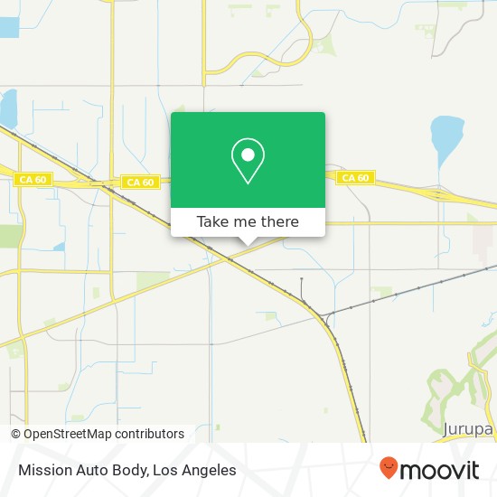 Mission Auto Body map