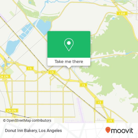 Mapa de Donut Inn Bakery
