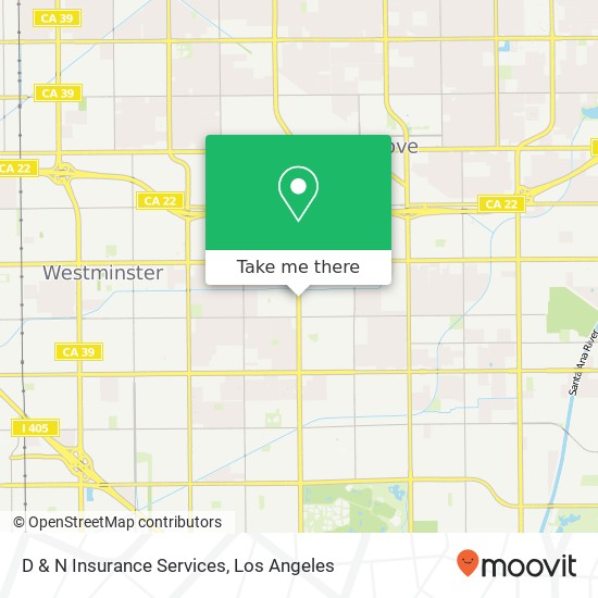 D & N Insurance Services map