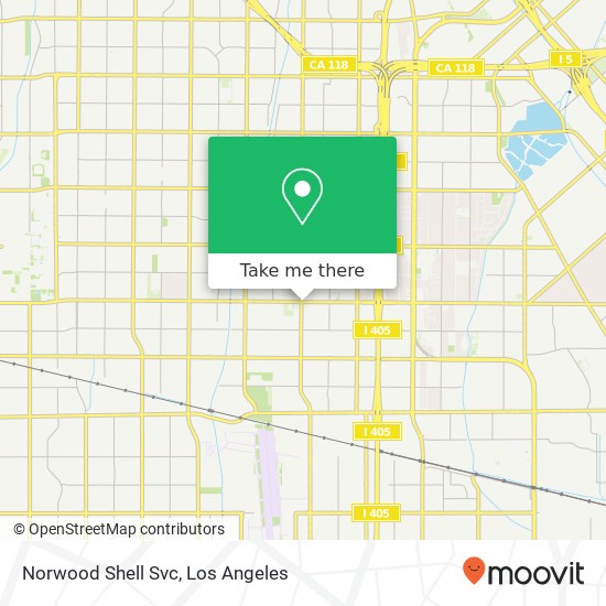 Mapa de Norwood Shell Svc