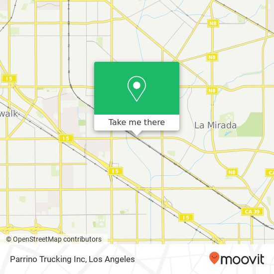 Mapa de Parrino Trucking Inc