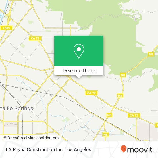 Mapa de LA Reyna Construction Inc