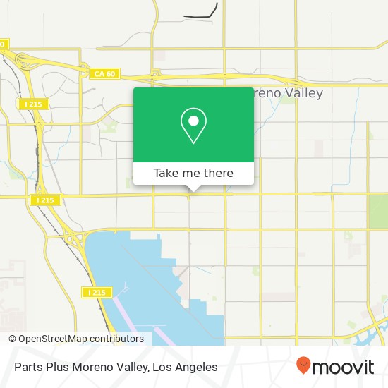Parts Plus Moreno Valley map