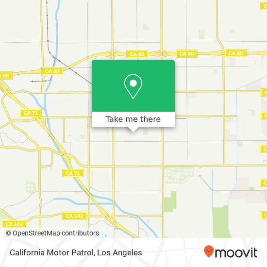 California Motor Patrol map