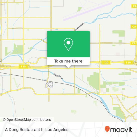 A Dong Restaurant II map