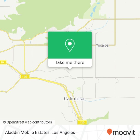 Aladdin Mobile Estates map