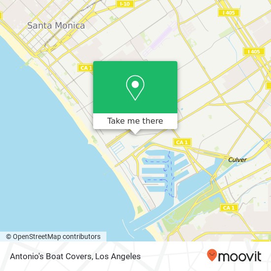 Antonio's Boat Covers map