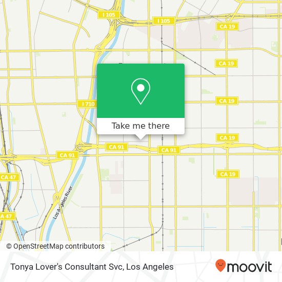 Mapa de Tonya Lover's Consultant Svc