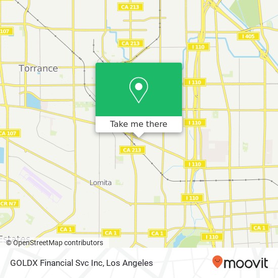 GOLDX Financial Svc Inc map