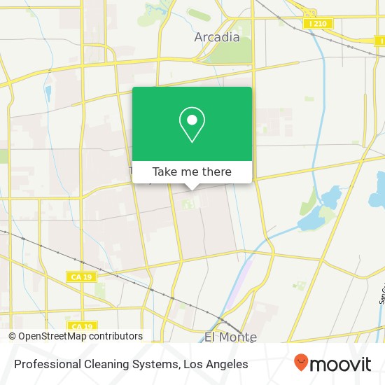 Professional Cleaning Systems map