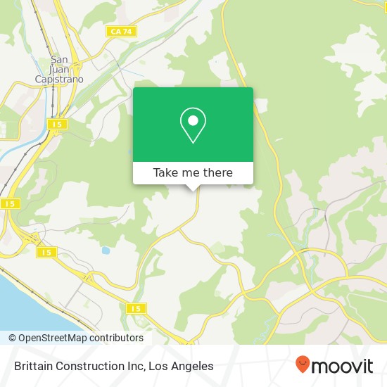 Brittain Construction Inc map