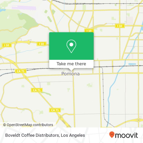 Boveldt Coffee Distributors map