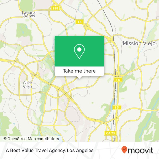 Mapa de A Best Value Travel Agency