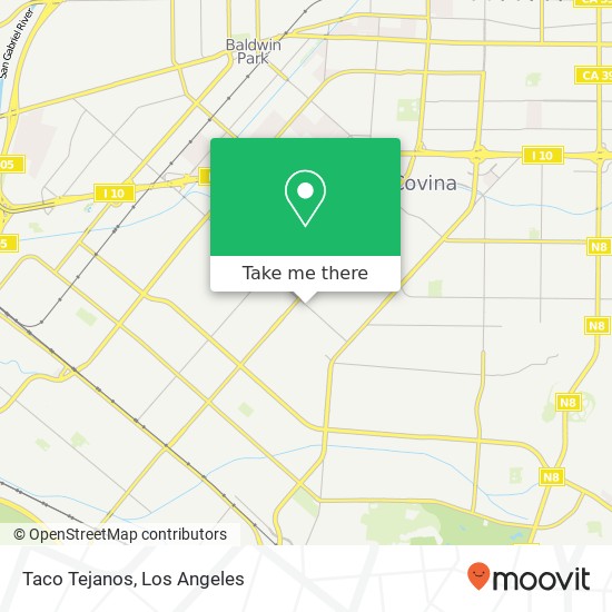 Taco Tejanos map