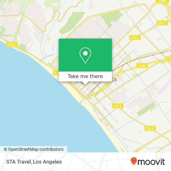 STA Travel map