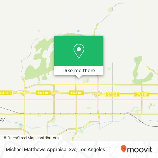 Michael Matthews Appraisal Svc map