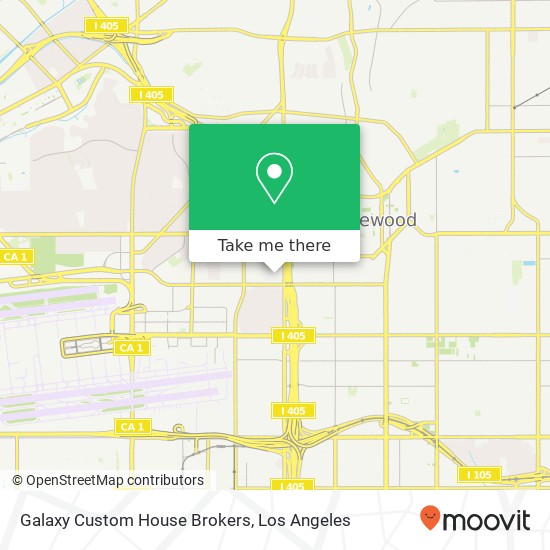 Galaxy Custom House Brokers map
