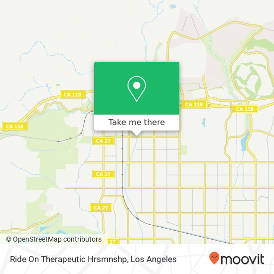 Ride On Therapeutic Hrsmnshp map