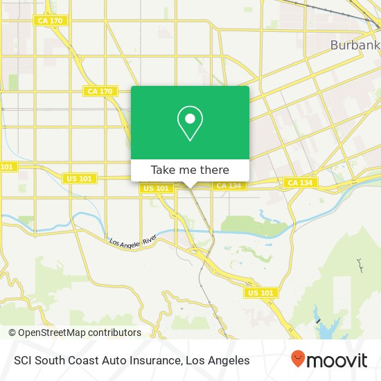 Mapa de SCI South Coast Auto Insurance