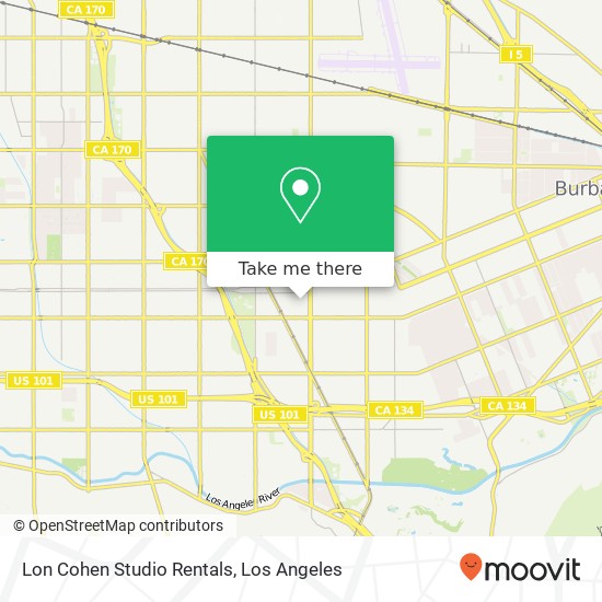 Mapa de Lon Cohen Studio Rentals