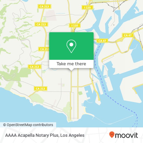 Mapa de AAAA Acapella Notary Plus