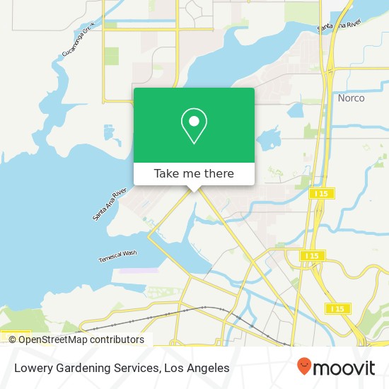 Mapa de Lowery Gardening Services