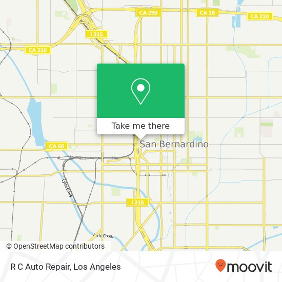 R C Auto Repair map