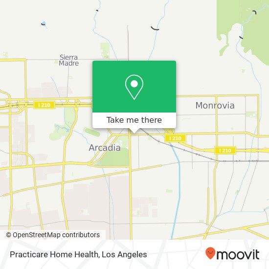 Practicare Home Health map