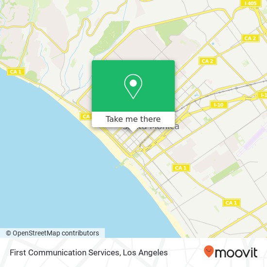 First Communication Services map