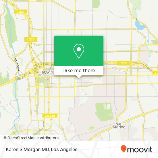 Karen S Morgan MD map