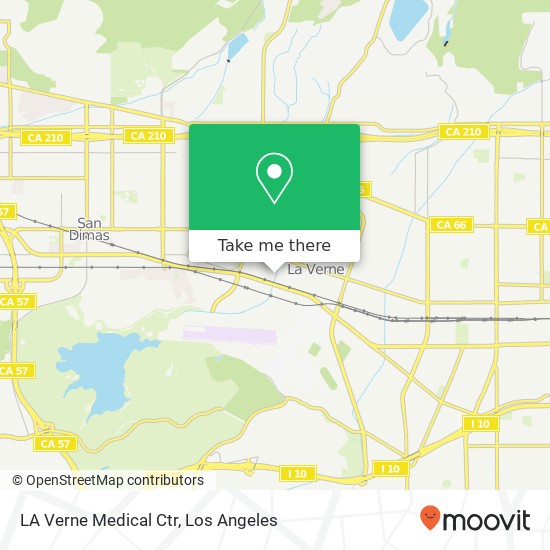 LA Verne Medical Ctr map