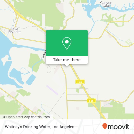 Mapa de Whitney's Drinking Water